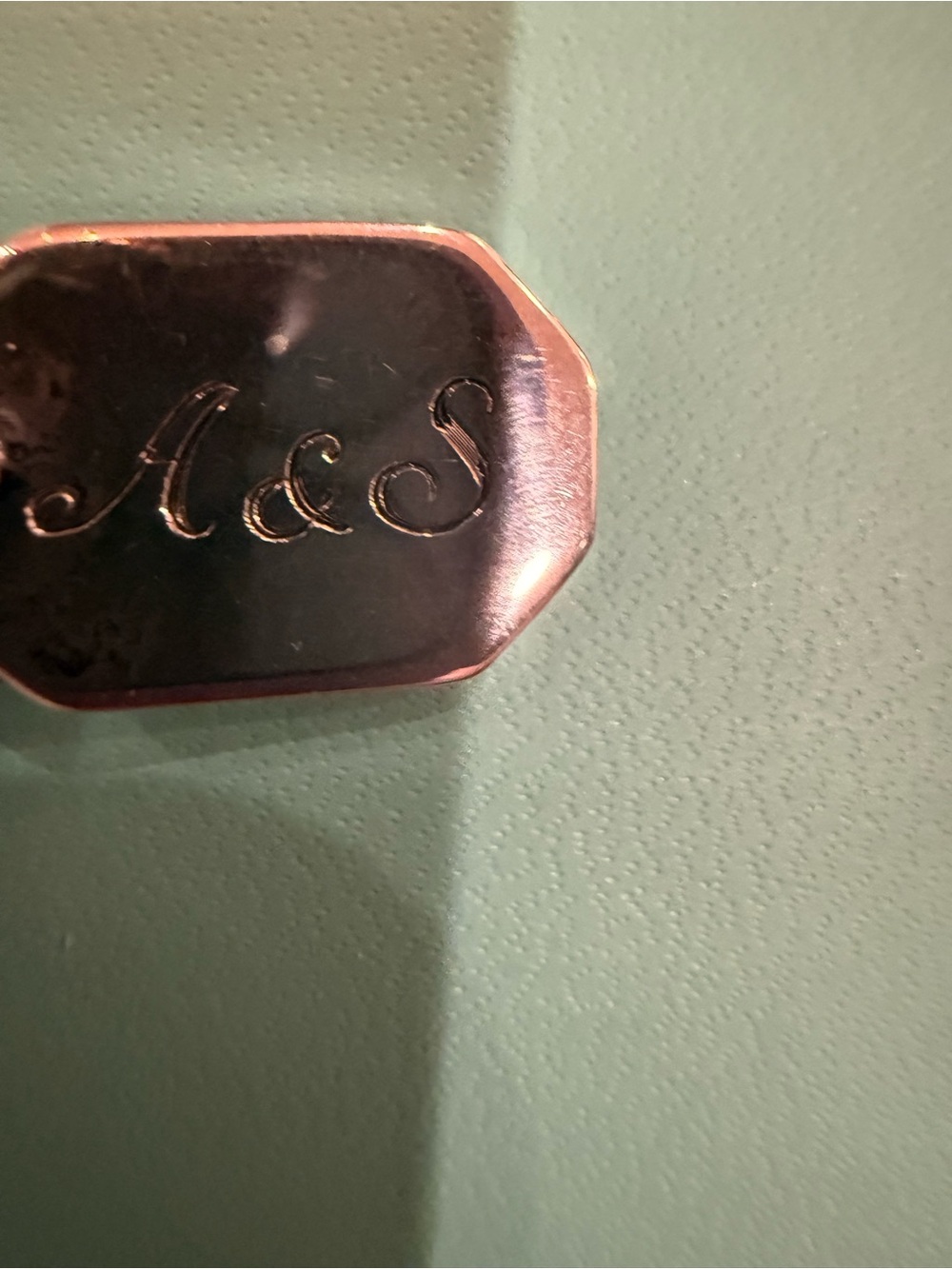 Tiffany & Co. Octagon Key Ring with 1982 and A&S tag - Picture 7 of 10